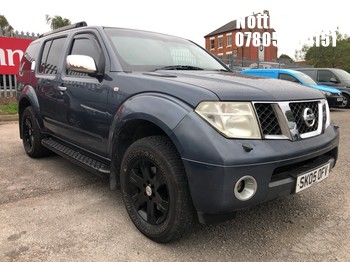 Location: Nottingham - 2005 NISSAN PATHFINDER SE DCI 174 A Estate REG: SK05OFV, 2488cc Diesel, 5 Speed Auto Diesel, Former Keepers: 9, Keys: Yes, MOT Expiry date: 12/03/2027