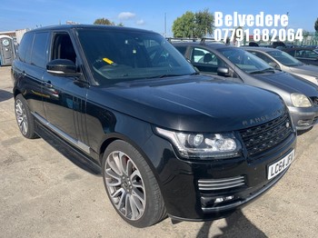 Location: BELVEDERE - 2014 LAND ROVER RANGE ROVER AUTO-B SDV8 A Estate REG: LC64JFA, 4367cc Diesel, 8 Speed Auto Diesel, Former Keepers: 5, Keys: No, MOT: Expiry date14.12.2026
