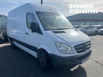 Location: BELVEDERE - 2010 MERCEDES SPRINTER 211 CDI MWB Panel Van REG: FJ60JHA, 2148cc Diesel, Manual, Former Keepers: 5, Keys: No, MOT: Expiry date16.10.2026