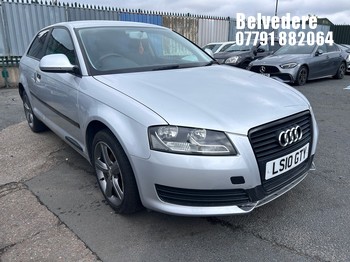 Location: Belvedere - 2010 AUDI A3 TECHNIK MPI S-A 3 Door Hatchback REG: LS10GTY, Keys: No, MOT Expiry date: 17/07/2026, 1595 Petrol, 7 Speed S-Auto Petrol, Former Keepers: 6