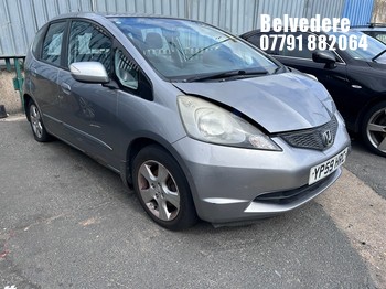 Location: Belvedere - 2009 HONDA JAZZ ES I-VTEC 5 Door Hatchback REG: YP59HRC, Keys: No, MOT Expiry date: 12/05/2027, 1339 Petrol, 5 Speed Manual Petrol, Former Keepers: 3