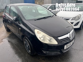 Location: Belvedere - 2008 VAUXHALL CORSA BREEZE 5 Door Hatchback REG: DG08XOV, Keys: No, MOT Expiry date: 17.01.2027, 1229 Petrol, 5 Speed Manual Petrol, Former Keepers: 2