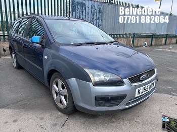 Location: Belvedere - 2005 FORD FOCUS ZETEC CLIMATE T Estate REG: KJ55WPM, Keys: No, MOT Expiry date: 07/09/2026, 1596 Petrol, 5 Speed Manual Petrol, Former Keepers: 7