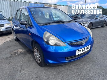 Location: Belvedere - 2004 HONDA JAZZ S 5 Door Hatchback REG: RA54VMF, Keys: No, MOT Expiry date: 25/04/2026, 1246 Petrol, 5 Speed Manual Petrol, Former Keepers: 11