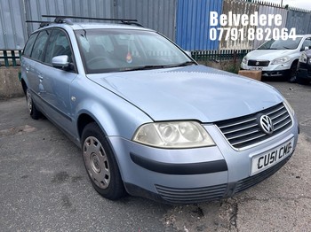 Location: Belvedere - 2001 VOLKSWAGEN PASSAT S AUTO Estate REG: CU51CMB, Keys: No, MOT Expiry date: 09/12/2026, 1984 Petrol, 4 Speed Auto Petrol, Former Keepers: 10