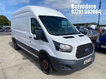 Location: Belvedere - 2017 FORD TRANSIT 350 Panel Van REG: MJ17XUX, Keys: Yes, MOT Expiry date: 02/03/2026, 1995 Diesel, 6 Speed Manual Diesel, Former Keepers: 5