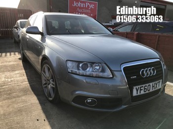 Location: Edinburgh - 2011 AUDI A6 S LINE SPECIAL ED TDI Estate REG: YF60HXT, Keys: No, MOT Expiry date: 05/11/2025, 1968 Diesel, 6 Speed Manual Diesel, Former Keepers: 3