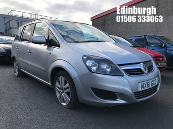 Location: Edinburgh - 2011 VAUXHALL ZAFIRA EXCLUSIV CDTI EFLX MPV REG: MX61GXG, Keys: No, MOT Expiry date: 09/07/2026, 1686 Diesel, 6 Speed Manual Diesel, Former Keepers: 7