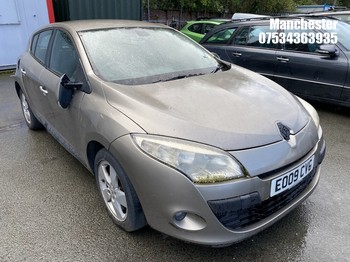 NOTE: ATF Registered Buyers ONLY - Location: Manchester - 2009 RENAULT MEGANE DYNAMIQUE DCI 106 5 Door Hatchback REG: EO09CVG, 1461cc Diesel, 6 Speed Manual Diesel, Former Keepers: 8, Keys: Required