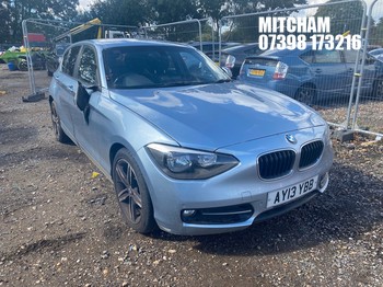 Location: Mitcham - 2013 BMW 116D SPORT AUTO 5 Door Hatchback REG: AY13YBB, Keys: No, MOT Expiry date: 02/05/2026, 1995 Diesel, 8 Speed Auto Diesel, Former Keepers: 5