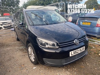 Location: Mitcham - 2012 VOLKSWAGEN TOURAN SE TDI S-A MPV REG: LX62VLR, Keys: No, MOT Expiry date: 09/09/2026, 1598 Diesel, 6 Speed Semi Auto Diesel, Former Keepers: 4
