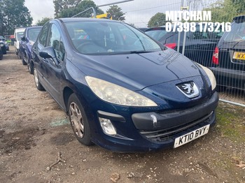 Location: Mitcham - 2010 PEUGEOT 308 S AUTO 5 Door Hatchback REG: KT10BVY, Keys: No, MOT Expiry date: 01/02/2027, 1598 Petrol, 4 Speed Auto Petrol, Former Keepers: 5