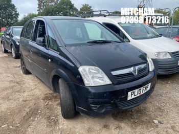 Location: Mitcham - 2010 VAUXHALL MERIVA ACTIVE MPV REG: PL10FMF, Keys: No, MOT Expiry date: 31/10/2025, 1364 Petrol, 5 Speed Manual Petrol, Former Keepers: 8