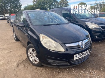 Location: Mitcham - 2009 VAUXHALL CORSA ACTIVE 5 Door Hatchback REG: SB59EKR, Keys: No, MOT Expiry date: 05/06/2025, 1229 Petrol, 5 Speed Manual Petrol, Former Keepers: 3