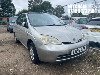 Location: Mitcham - 2002 TOYOTA PRIUS HYBRID 4 Door Saloon REG: LN52TPF, Keys: No, MOT Expiry date: 09/11/2025, 1497 Hybrid Electric, Variable Speed Auto Petrol, Former Keepers: 4
