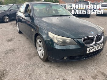 Location: Nottingham - 2006 BMW 530D SE AUTO 4 Door Saloon REG: WP56BUO, Keys: No, MOT Expiry date: 06/02/2027, 2993 Diesel, 6 Speed Auto Diesel, Former Keepers: 6