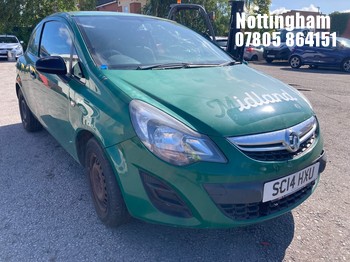 Location: Nottingham - 2014 VAUXHALL CORSA CDTI S/S Car Derived Van REG: SC14HXU, Keys: No, MOT Expiry date: 04/08/2026, 1248 Diesel, 5 Speed Manual Diesel, Former Keepers: 4