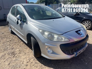 Location: Peterborough - 2007 PEUGEOT 308 SPORT 120 5 Door Hatchback REG: KM57BZU, Keys: No, MOT Expiry date: 09/10/2025, 1598 Petrol, 5 Speed Manual Petrol, Former Keepers: 5