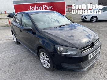 Location: South Wales - 2010 VOLKSWAGEN POLO SE TDI 75 5 Door Hatchback REG: YY59USH , 1598cc Diesel, 5 Speed Manual Diesel, Former Keepers: 4, Keys: No, MOT: Expiry date08/11/2025