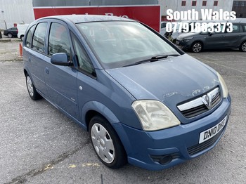 Location: South Wales - 2010 VAUXHALL MERIVA CLUB MPV REG: DN10DHG, Keys: No, MOT Expiry date: 18/05/2026, 1364 Petrol, 5 Speed Manual Petrol, Former Keepers: 6