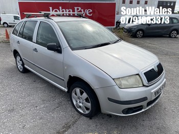 Location: South Wales - 2006 SKODA FABIA BOHEMIA TDI Estate REG: VN06RYD, Keys: No, MOT Expiry date: 06/07/2023, 1422 Diesel, 5 Speed Manual Diesel, Former Keepers: 4