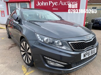 Location: Hull - 2012 KIA OPTIMA 2 LUXE CRDI 4 Door Saloon REG: WP61BUU, Keys: No, MOT Expiry date: 09/07/2026, 1685 Diesel, 6 Speed Manual Diesel, Former Keepers: 6