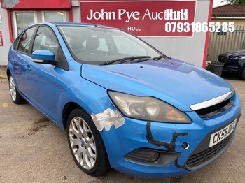 Location: Hull - 2009 FORD FOCUS ZETEC 100 5 Door Hatchback REG: CK59DFG, Keys: No, MOT Expiry date: 15/10/2026, 1596 Petrol, 5 Speed Manual Petrol, Former Keepers: 10