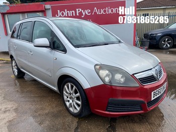 Location: Hull - 2010 VAUXHALL ZAFIRA EXCLUSIV CDTI MPV REG: BG60BKX, Keys: No, MOT Expiry date: 15/02/2027, 1910 Diesel, 6 Speed Manual Diesel, Former Keepers: 6