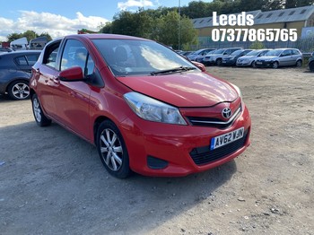 Location: Leeds - 2013 TOYOTA YARIS TR D-4D 5 Door Hatchback REG: AV62WJN, Keys: No, MOT Expiry date: 03-11-2025, 1364 Diesel, 6 Speed Manual Diesel, Former Keepers: 4