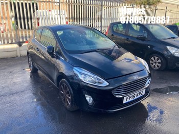 Location: Hayes - 2018 FORD FIESTA ZETEC 3 Door Hatchback REG: FP18KRZ, Keys: No, MOT Expiry date: 01/09/2026, 1084 Petrol, 5 Speed Manual Petrol, Former Keepers: 4