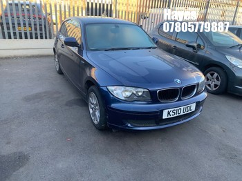 Location: Hayes - 2010 BMW 116D ES 3 Door Hatchback REG: KS10UDL, Keys: No, MOT Expiry date: 07/01/2027, 1995 Diesel, 6 Speed Manual Diesel, Former Keepers: 6