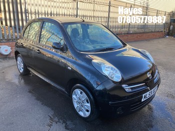 Location: Hayes - 2009 NISSAN MICRA ACENTA 5 Door Hatchback REG: ML59XCT, Keys: No, MOT Expiry date: 07/01/2027, 1240 Petrol, 5 Speed Manual Petrol, Former Keepers: 5