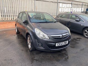 Location: Hayes - 2012 VAUXHALL CORSA ACTIVE AC 5 Door Hatchback REG: CE12ZWX, Keys: No, MOT Expiry date: 25/06/2026, 1229 Petrol, 5 Speed Manual Petrol, Former Keepers: 7