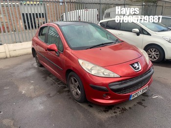 Location: Hayes - 2007 PEUGEOT 207 SE 87 5 Door Hatchback REG: KP07BHN, Keys: No, MOT Expiry date: 01/04/2027, 1360 Petrol, 5 Speed Manual Petrol, Former Keepers: 9
