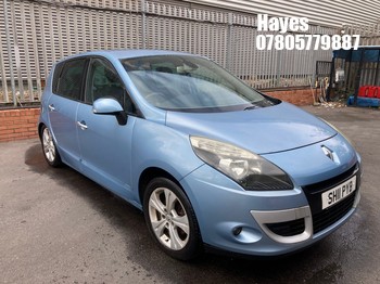 Location: Hayes - 2011 RENAULT SCENIC DYNAMIQUE TTOM VVT MPV REG: SH11PYB, Keys: No, MOT Expiry date: 30/09/2025, 1598 Petrol, 6 Speed Manual Petrol, Former Keepers: 5