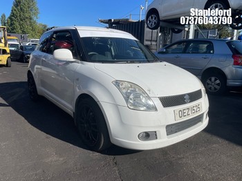 Location: Stapleford - 2007 SUZUKI SWIFT VVTS GLX 3 Door Hatchback REG: OEZ1525, Keys: Yes, MOT Expiry date: 31/03/2027, 1490 Petrol, 5 Speed Manual Petrol, Former Keepers: 8