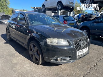 Location: Stapleford - 2007 AUDI A3 S LINE TDI S/BACK 5 Door Hatchback REG: EN07VPY, Keys: Yes, MOT Expiry date: 11/01/2026, 1968 Diesel, 6 Speed Manual Diesel, Former Keepers: 8