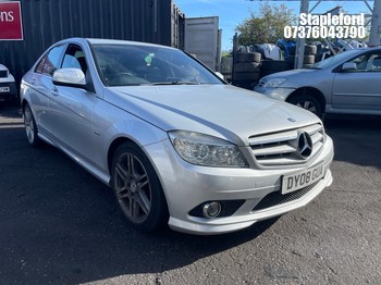 Location: Stapleford - 2008 MERCEDES C220 SPORT CDI A 4 Door Saloon REG: DY08GUA, Keys: Yes, MOT Expiry date: 08/07/2027, 2148 Diesel, 5 Speed Auto Diesel, Former Keepers: 5
