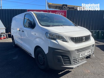 Location: Stapleford - 2017 PEUGEOT EXPERT S STANDARD BLUE HD Panel Van REG: NU67VHM, Keys: No, MOT Expiry date: 05/10/2026, 1560 Diesel, 5 Speed Manual Diesel, Former Keepers: 2