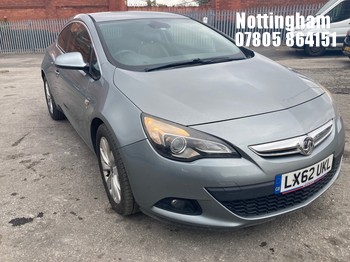 Location: Nottingham - 2012 VAUXHALL ASTRA GTC SRI CDTI S/S 3 Door Hatchback REG: LX62UKL, 1956cc Diesel, 6 Speed Manual Diesel, Former Keepers: 1, Keys: Yes, MOT Expiry date: 13/07/2026