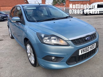 Location: Nottingham - 2010 FORD FOCUS ZETEC S 125 5 DOOR HATCHBACK REG: VK60HDD, 1798cc PETROL, 5 SPEED MANUAL PETROL, Former Keepers: 0, Keys: Yes, MOT Expiry date: 21/09/2027