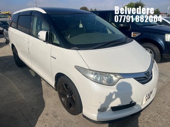 Location: BELVEDERE - 2008 TOYOTA ESTIMA MPV REG: FA08KHK, 2385cc Hybrid Electric, Automatic, Former Keepers: 3, Keys: No, MOT: Expiry date06.10.2026