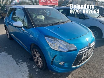 Location: BELVEDERE - 2011 CITROEN DS3 DSTYLE E-HDI 3 Door Hatchback REG: ML61UGG, 1560cc Diesel, 5 Speed Manual Diesel, Former Keepers: 4, Keys: No, MOT: Expiry date24.03.2027