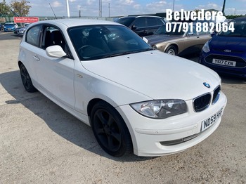 Location: Belvedere - 2009 BMW 116I SPORT 3 Door Hatchback REG: ND59HHF, 1995cc Petrol, 6 Speed Manual Petrol, Former Keepers: 6, Keys: Yes, MOT Expiry date: 29/01/2027
