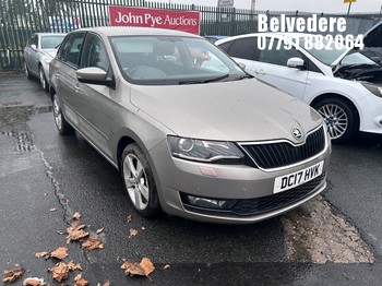 Location: Belvedere - 2017 SKODA RAPID SPACEBACK SE TECH T 5 Door Hatchback REG: DC17HVK, Keys: No, MOT Expiry date: 14/12/2025, 999 Petrol, 7 Speed S-Auto Petrol, Former Keepers: 4