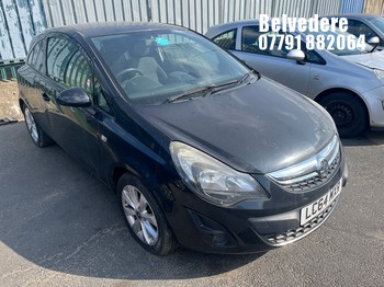 Location: Belvedere - 2014 VAUXHALL CORSA EXCITE AC 3 Door Hatchback REG: LC64MXR, Keys: No, MOT Expiry date: 14/08/2026, 1229 Petrol, 5 Speed Manual Petrol, Former Keepers: 3
