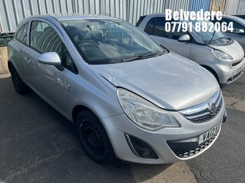 Location: Belvedere - 2012 VAUXHALL CORSA ACTIVE AC 3 Door Hatchback REG: VA12KXY, Keys: No, MOT Expiry date: 06/04/2026, 1229 Petrol, 5 Speed Manual Petrol, Former Keepers: 6