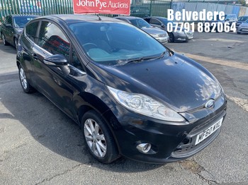 Location: Belvedere - 2010 FORD FIESTA ZETEC 3 Door Hatchback REG: MF60WXL, Keys: No, MOT Expiry date: 31/01/2026, 1242 Petrol, 5 Speed Manual Petrol, Former Keepers: 8
