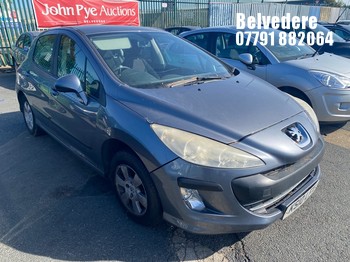 Location: Belvedere - 2010 PEUGEOT 308 S AUTO 5 Door Hatchback REG: KS10LFX, Keys: No, MOT Expiry date: 23/07/2026, 1598 Petrol, 5 Speed Auto Petrol, Former Keepers: 12