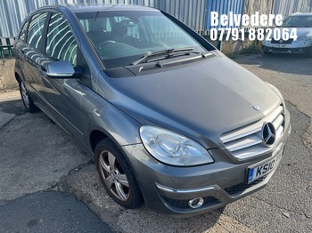 Location: Belvedere - 2010 MERCEDES-BENZ B160 SE CVT MPV REG: KS10PXG, Keys: No, MOT Expiry date: 12.09.2026, 1498 Petrol, Variable Speed Auto Petrol, Former Keepers: 5